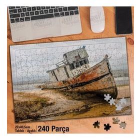 Asil Hobi Batık Gemi-Enkaz-California Körfezi Yapboz-Ayak Destekli Çerçeveli 240 Parça Puzzle