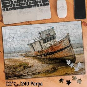 Asil Hobi Batık Gemi-Enkaz-California Körfezi Yapboz-Ayak Destekli Çerçeveli 240 Parça Puzzle