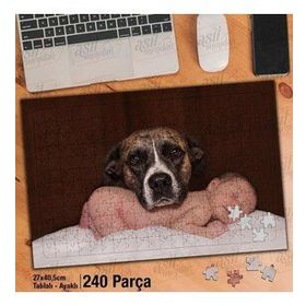 Asil Hobi Bebek Ve Köpek-Evcil Hayvanlar Yapboz-Ayak Destekli Çerçeveli 240 Parça Puzzle