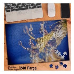Asil Hobi Berlin Zafer Sütunu-Heykel-Anıt Yapboz-Ayak Destekli Çerçeveli 240 Parça Puzzle