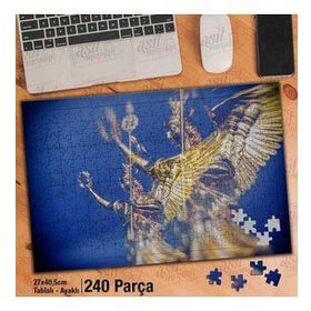 Asil Hobi Berlin Zafer Sütunu-Heykel-Anıt Yapboz-Ayak Destekli Çerçeveli 240 Parça Puzzle