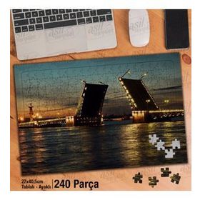 Asil Hobi Beyaz Geceler St Petersburg Rusya-Köprü Yapboz-Ayak Destekli Çerçeveli 240 Parça Puzzle