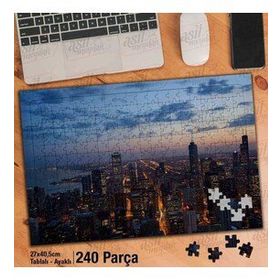 Asil Hobi Binalar-Şehir-Cityscape-Şehir-Manzara Yapboz-Ayak Destekli Çerçeveli 240 Parça Puzzle