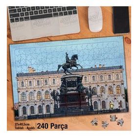 Asil Hobi Binicilik Heykeli-Petersburg-Mimari Yapboz-Ayak Destekli Çerçeveli 240 Parça Puzzle