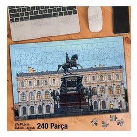 Asil Hobi Binicilik Heykeli-Petersburg-Mimari Yapboz-Ayak Destekli Çerçeveli 240 Parça Puzzle