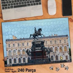 Asil Hobi Binicilik Heykeli-Petersburg-Mimari Yapboz-Ayak Destekli Çerçeveli 240 Parça Puzzle