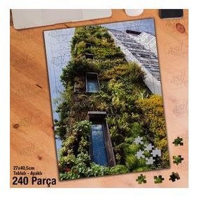 Asil Hobi Bitki Evi-Perspektif Çekim-Mimari-Naturel-Yapboz-Ayak Destekli 240 Parça Puzzle