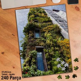 Asil Hobi Bitki Evi-Perspektif Çekim-Mimari-Naturel-Yapboz-Ayak Destekli 240 Parça Puzzle