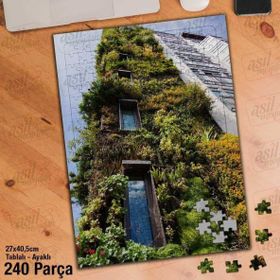 Asil Hobi Bitki Evi-Perspektif Çekim-Mimari-Naturel-Yapboz-Ayak Destekli 240 Parça Puzzle