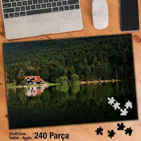 Asil Hobi Bolu-Gölcük-Tabiat-Doğa-Manzara Yapboz-Ayak Destekli Çerçeveli 240 Parça Puzzle