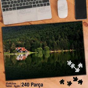 Asil Hobi Bolu-Gölcük-Tabiat-Doğa-Manzara Yapboz-Ayak Destekli Çerçeveli 240 Parça Puzzle