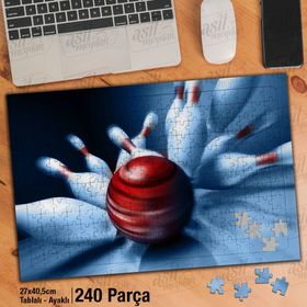 Asil Hobi Bowling-Kuka-Oyun-Yapboz-Ayak Destekli 240 Parça Puzzle