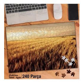 Asil Hobi Buğday-Tarla-Bitki-Doğa Yapboz-Ayak Destekli Çerçeveli 240 Parça Puzzle
