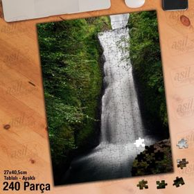 Asil Hobi Büyük Kayalık Kumtaşı-Kayalık Dağ Yapboz-Ayak Destekli Çerçeveli 240 Parça Puzzle