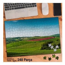 Asil Hobi Çek Cumhuriyeti-Manzara-Ova-Kır Yapboz-Ayak Destekli Çerçeveli 240 Parça Puzzle