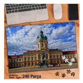 Asil Hobi Charlottenburg Sarayı Berlin-Tarih-Kültür Yapboz-Ayak Destekli Çerçeveli 240 Parça Puzzle