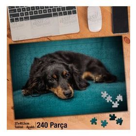Asil Hobi Cocker Spaniel-Sevimli Köpek-Hayvan Yapboz-Ayak Destekli Çerçeveli 240 Parça Puzzle