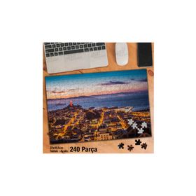 Asil Hobi Coit Kulesi Alcatraz Ve San Francisco Körfezi-Yapboz-Ayak Destekli 240 Parça Puzzle