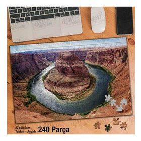 Asil Hobi Çöl-Kayalıklar-Akarsu-Doğa-Tabiat Yapboz-Ayak Destekli Çerçeveli 240 Parça Puzzle