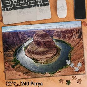Asil Hobi Çöl-Kayalıklar-Akarsu-Doğa-Tabiat Yapboz-Ayak Destekli Çerçeveli 240 Parça Puzzle