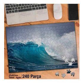 Asil Hobi Dalga-Deniz-Manzara-Doğa-Tabiat Yapboz-Ayak Destekli Çerçeveli 240 Parça Puzzle