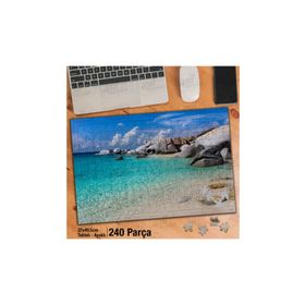 Asil Hobi Deniz-Kayalıklar-Doğa-Manzara-Tabiat-Yapboz-Ayak Destekli 240 Parça Puzzle