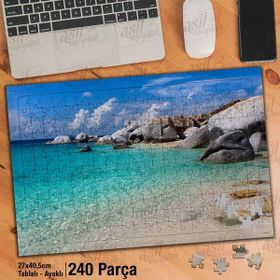 Asil Hobi Deniz-Kayalıklar-Doğa-Manzara-Tabiat-Yapboz-Ayak Destekli 240 Parça Puzzle