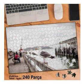 Asil Hobi Deniz-Martı-Hayvan-Obje Yapboz-Ayak Destekli Çerçeveli 240 Parça Puzzle