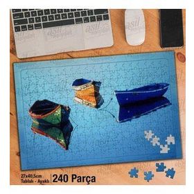 Asil Hobi Deniz O-Kayık-Yansıma-Yapboz-Ayak Destekli 240 Parça Puzzle
