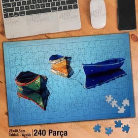 Asil Hobi Deniz O-Kayık-Yansıma-Yapboz-Ayak Destekli 240 Parça Puzzle