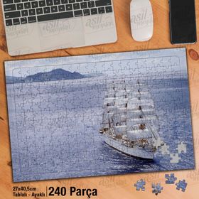 Asil Hobi Deniz-Yelken-Gökyüzü-Yat-Tatil-Manzara-Yapboz-Ayak Destekli 240 Parça Puzzle