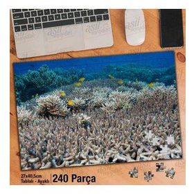 Asil Hobi Denizaltı-Okyanus-Canlılar-Balıklar Yapboz-Ayak Destekli Çerçeveli 240 Parça Puzzle