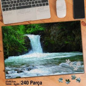 Asil Hobi Dere-Yeşil Bitkiler-Doğa-Manzara Yapboz-Ayak Destekli Çerçeveli 240 Parça Puzzle