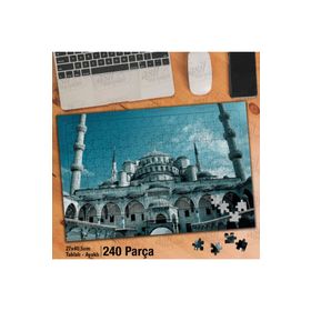 Asil Hobi Dini-Camii-Sultan Ahmet Camii-İslam Yapboz-Ayak Destekli Çerçeveli 240 Parça Puzzle