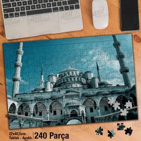 Asil Hobi Dini-Camii-Sultan Ahmet Camii-İslam Yapboz-Ayak Destekli Çerçeveli 240 Parça Puzzle