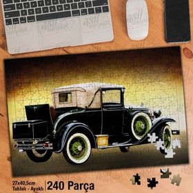 Asil Hobi Eski Model Klasik-Nostaji Antika Araba Yapboz-Ayak Destekli Çerçeveli 240 Parça Puzzle