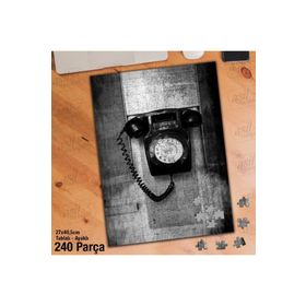 Asil Hobi Eski Telefon-Kadran-Ahize-Nostalji Yapboz-Ayak Destekli Çerçeveli 240 Parça Puzzle