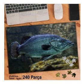 Asil Hobi Fish-Balık-Deniz-Okyanus-Canlı Yapboz-Ayak Destekli Çerçeveli 240 Parça Puzzle