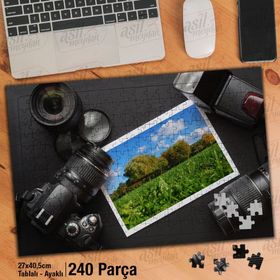 Asil Hobi Fotoğraf Makinesi-Kadraj-Doğa-Resim Yapboz-Ayak Destekli Çerçeveli 240 Parça Puzzle