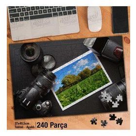 Asil Hobi Fotoğraf Makinesi-Kadraj-Doğa-Resim Yapboz-Ayak Destekli Çerçeveli 240 Parça Puzzle
