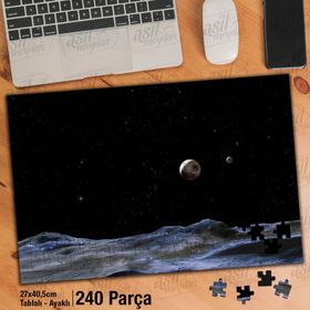 Asil Hobi Galaksi-Gezegen-Bilim Yapboz-Ayak Destekli Çerçeveli 240 Parça Puzzle