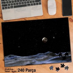 Asil Hobi Galaksi-Gezegen-Bilim Yapboz-Ayak Destekli Çerçeveli 240 Parça Puzzle