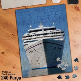 Asil Hobi Gemi-Deniz-Kaptan-Manzara Yapboz-Ayak Destekli Çerçeveli 240 Parça Puzzle