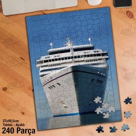 Asil Hobi Gemi-Deniz-Kaptan-Manzara Yapboz-Ayak Destekli Çerçeveli 240 Parça Puzzle