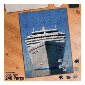 Asil Hobi Gemi-Deniz-Kaptan-Manzara Yapboz-Ayak Destekli Çerçeveli 240 Parça Puzzle