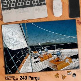 Asil Hobi Gemi Güvertesi-Deniz-Yelken-Yapboz-Ayak Destekli 240 Parça Puzzle