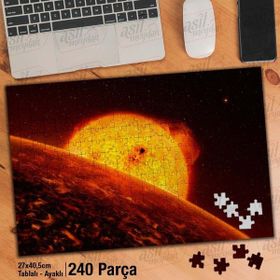 Asil Hobi Gezegenler-Bilim-Galaksi Yapboz-Ayak Destekli Çerçeveli 240 Parça Puzzle
