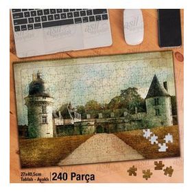 Asil Hobi Gue Pean Kalesi (Loire Vadisi)-Sanat Yapboz-Ayak Destekli Çerçeveli 240 Parça Puzzle