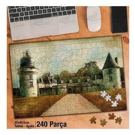 Asil Hobi Gue Pean Kalesi (Loire Vadisi)-Sanat Yapboz-Ayak Destekli Çerçeveli 240 Parça Puzzle