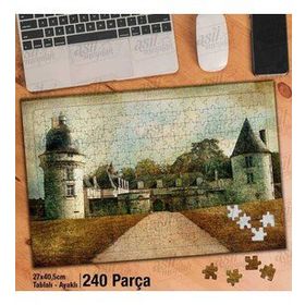 Asil Hobi Gue Pean Kalesi (Loire Vadisi)-Sanat Yapboz-Ayak Destekli Çerçeveli 240 Parça Puzzle